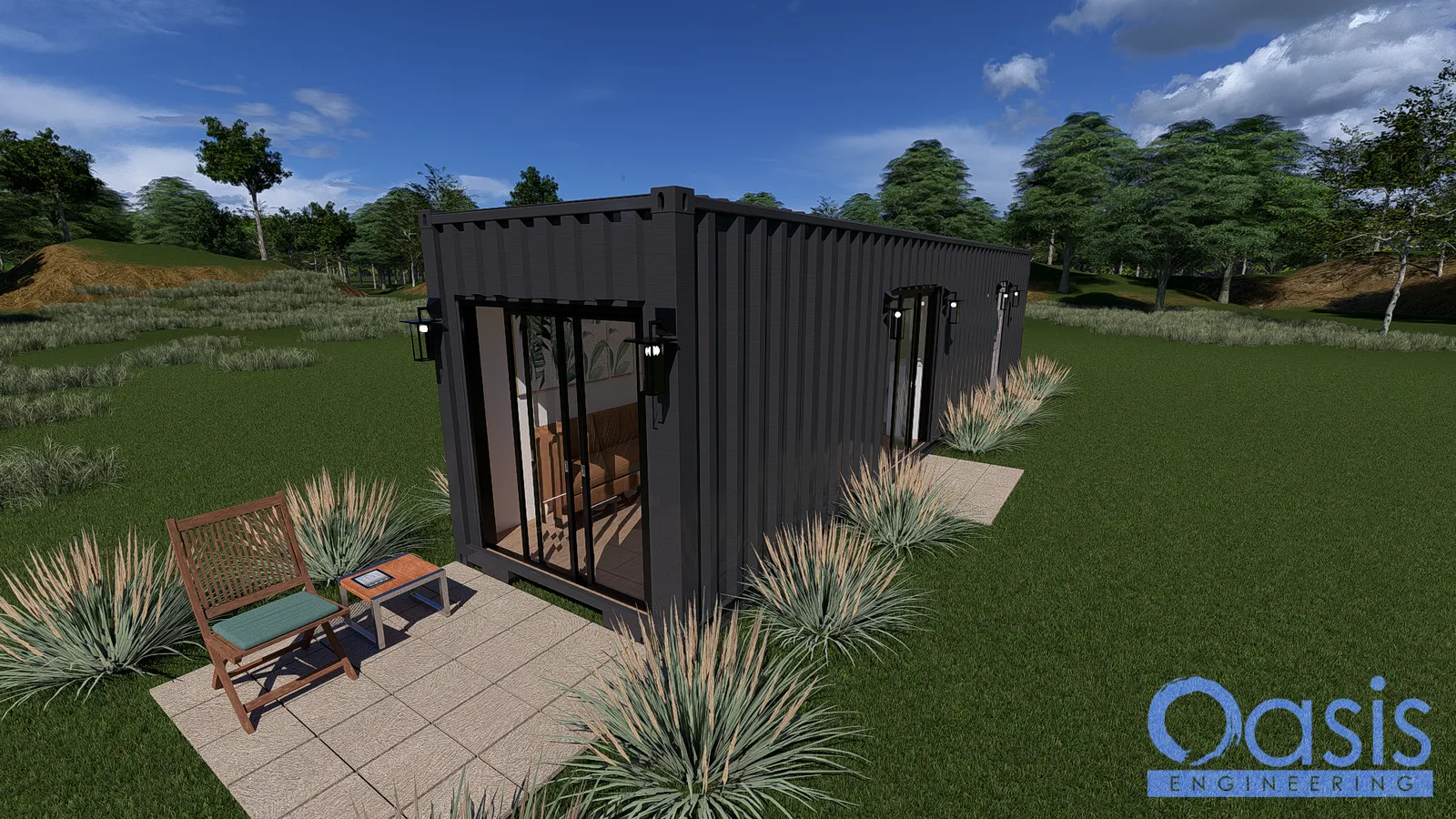 Cyber-Space Shipping Container Home Plans – Model A2M