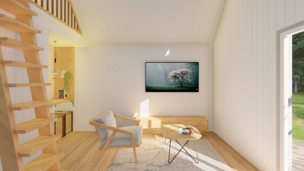 Tiny Home Plans: 24x12ft DIY ADU Plan Set with Loft Bedroom - Image 9
