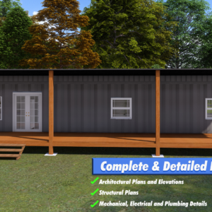 45ft container home plans