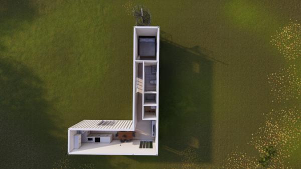 Premium Pre-Engineered 480sqft Shipping Container Home Plans