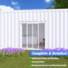 20x8 Shipping Container Kitchen & Dining Area Blueprints.