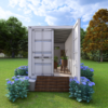 20ft x 8ft High Cube Shipping Container: Garden Workshop & Storage Shed Plans