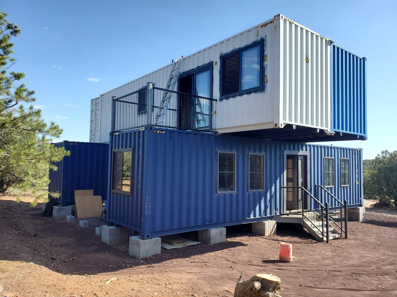 Shipping Container Home Under Construction