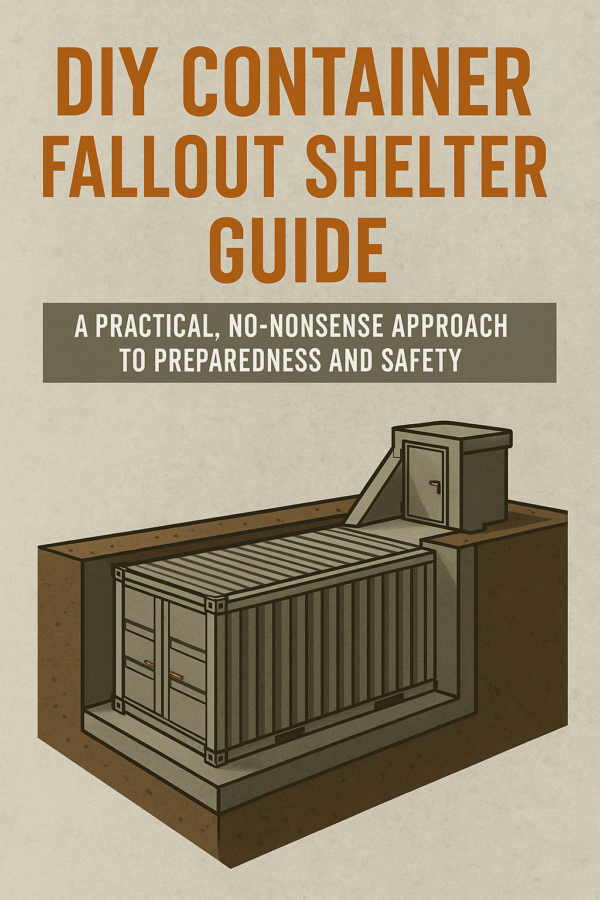 DIY Fallout Shelter eBook – Container Bunker Build Guide | Military-Inspired Prepper Handbook | Instant PDF Download