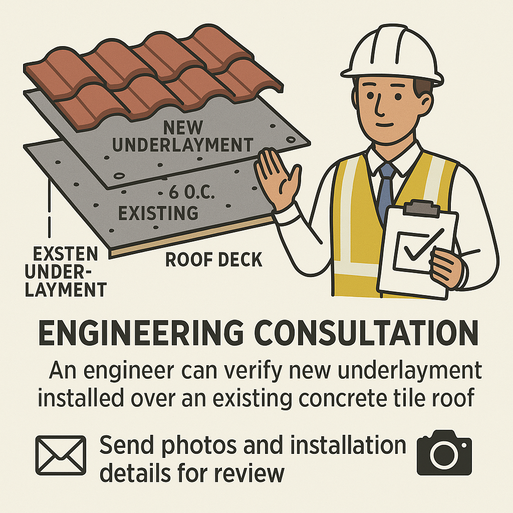 Underlayment Installation Over Existing Self-Adhered Roofing